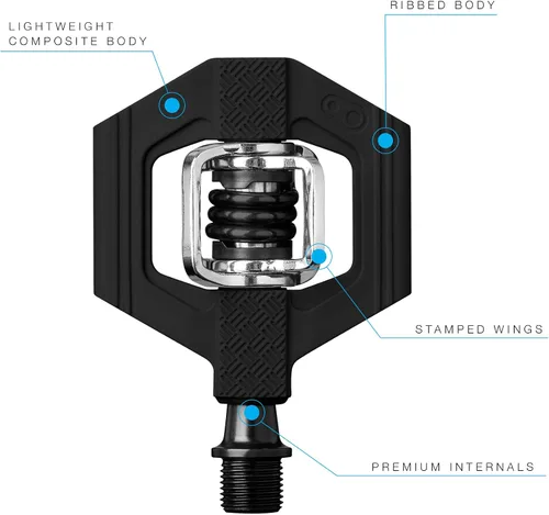 Miniatura 3 de Crankbrothers Candy - Pedal para bicicleta MTB con clip, pedal ligero para bicicleta de grava/XC/Trail, entrada por los 4 lados, flotador