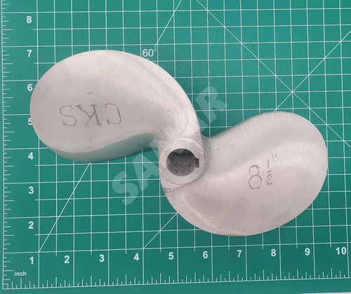 Miniatura 3 de SANAR Aluminum Propeller for Longtail Mud Motor Long Tail Boat - Keyed Tapered Shaft