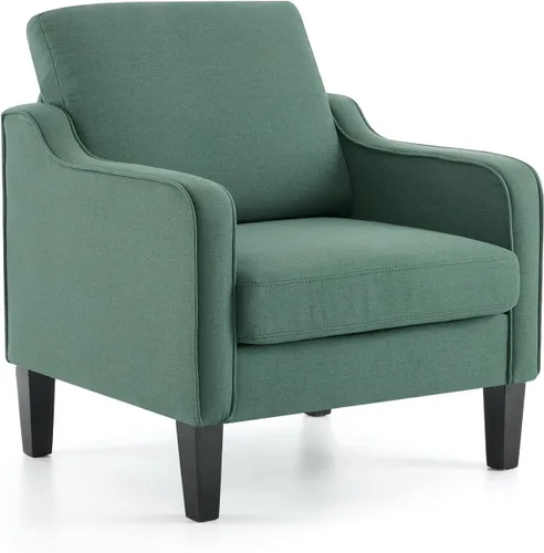 Miniatura 30 de VINGLI Juego de 2 Sillas de Acento Modernas, Sillas Beige para Sala de Estar, Sillón Cómodo para Dormitorio, Silla de Sofá Tapizada, Silla