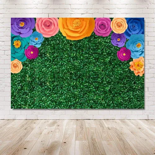 Miniatura 6 de MEHOFOND Pancarta de fondo para fiesta temática mexicana, festival mexicano, cumpleaños, decoración de fiesta, hojas verdes, fondo de fotografía