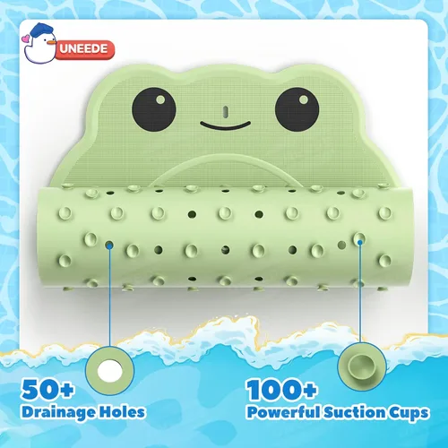 Miniatura 3 de UNEEDE Tapete de baño para niños, tapete de ducha antideslizante para niños pequeños, superficie antideslizante lavable, tapete de goma suave