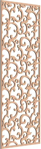 Miniatura 194 de Wheatland Paneles de pared decorativos de madera con calado, 9 3/8 pulgadas de ancho x 24 3/8 pulgadas de alto x 1/4 de alto, nogal