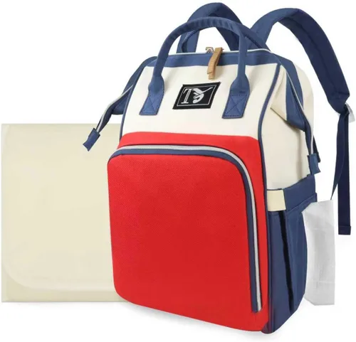 Miniatura 9 de Mochila para pañales para mujer – Bolsa de pañales multifunción de viaje para bebé con cambiador, mochila grande para bebé, niña, niño, Gris negro
