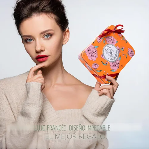 Miniatura 3 de LA CHATELAINE - Trío de envases de crema de manos, para mamá, set de regalo natural, con 20% de manteca de karité orgánica, nutritiva e hidratante
