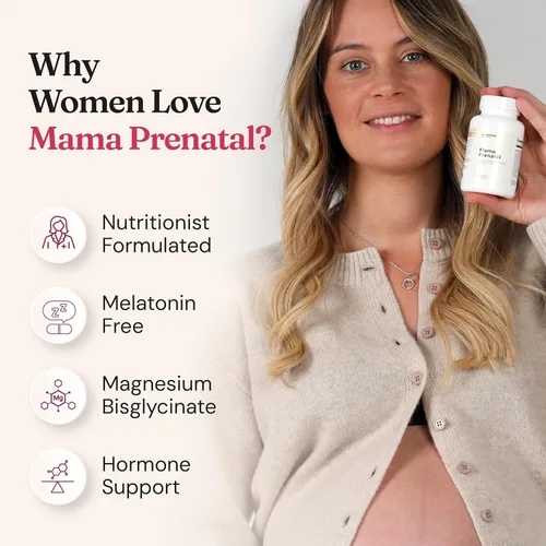 Miniatura 2 de Nourished Prenatal Mama - Vitaminas prenatales para mujeres con 27 nutrientes vitales, 1,200 mcg de folato metilado y colina para la concepción