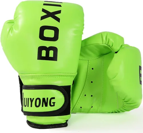Miniatura 9 de Guantes de boxeo para niños HUINING, guantes de entrenamiento para niños, guantes de boxeo MMA, guantes de boxeo de poliuretano, con dibujos