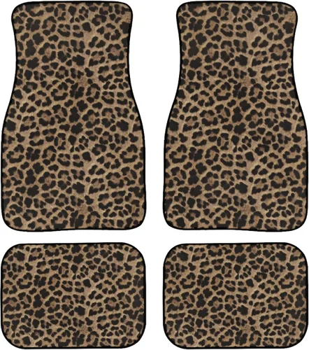 Miniatura 13 de Tapetes universales con estampado de leopardo negro y verde, patrón abstracto de guepardo, textura de piel de animales salvajes, tapetes para autos