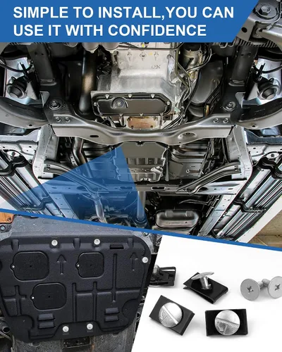 Miniatura 4 de Tornillos de pasador de cubierta inferior del motor, clips de pasador de cubierta de acceso de radiador premium, clip de sujeción de tornillo