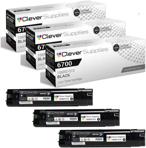 Miniatura 84 de CS compatible Xerox Phaser 6510/WorkCentre 6515 (106r03480) 2 cartuchos de tóner negro para Phaser 6510, WorkCentre 6515 2 negro