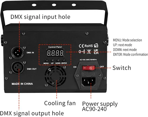 Miniatura 4 de Luces de discoteca todo en uno, luces de escenario de fiesta, DMX512, activadas por sonido, luces estroboscópicas de DJ para karaoke, Navidad