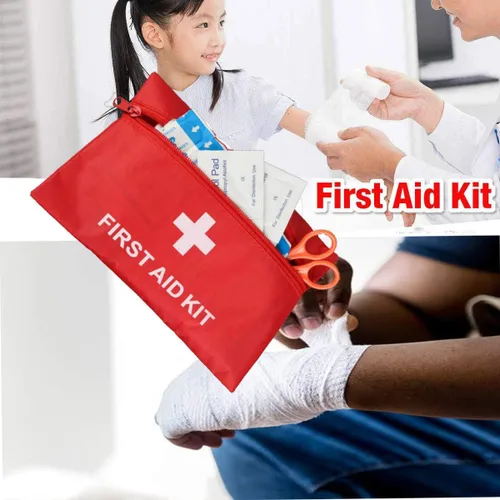 Miniatura 4 de Paquete de 12 mini botiquines de primeros auxilios, bolsas vacías pequeñas de 6.3 x 4.3 pulgadas, bolsas de primeros auxilios con cremallera