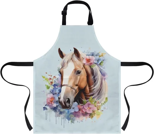 Miniatura 11 de doginthehole Delantal para niños con bolsillo para niños y niñas, delantales de chef ajustables con 2 bolsillos para cocinar, pintar