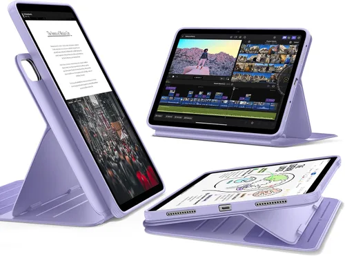 Miniatura 18 de ESR Funda para iPad A16, Funda para iPad de 11ª/10ª Generación (2025/2022), Cubierta Magnética Extraíble, Soporte Ajustable Vertical/Horizontal