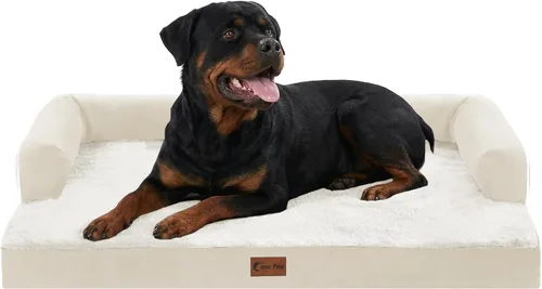 Miniatura 10 de Camas Ortopédicas para Perros de Tamaño Grande, Espuma de Celdas Impermeables tipo Huevera, Camas tipo Sofá para Perros Medianos para Jaula 35x22