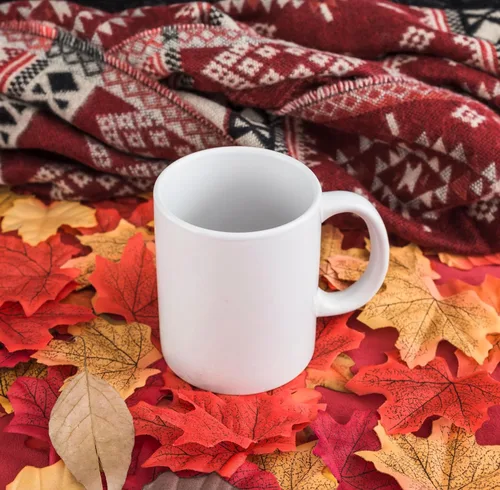 Miniatura 7 de Hyturtle Taza de Café Personalizada de Vaca Highland de Otoño con Hojas de Arce - Regalos de Cumpleaños para Amantes de las Vacas - Regalos de Fall