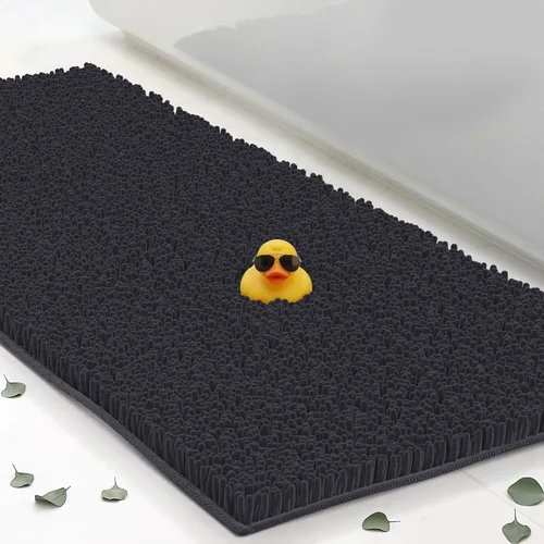Miniatura 23 de ITSOFT Alfombra de Felpa para Baño 59x21 pulgadas, Tapetes de Baño Absorbentes Lavables a Máquina Antideslizantes, de Secado Rápido, Alfombras