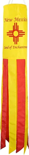 In the Breeze Nuevo México 40" Windsock, bandera del estado al aire libre, 5204 New Mexico