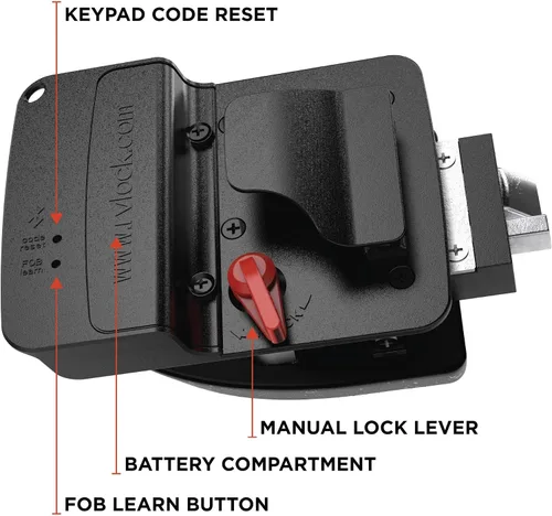 Miniatura 4 de RVLOCK V4 Cerradura de puerta de caravana de metal premium con teclado y control remoto, reemplazo de cerradura de puerta de caravana sin llave