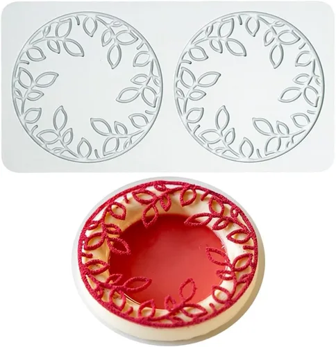 Miniatura 2 de Molde de silicona de hojas huecas para caramelo de chocolate 3D, molde de caramelo de hoja hueca para alimentos, decoración de comidas, molde