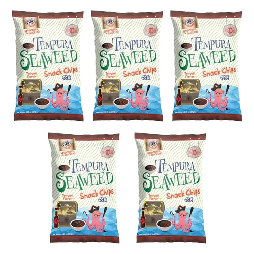 Miniatura 26 de Swashbuckle Snacks Chips de Calamar Crujientes con Sabor a Queso Tempura 5.29oz (150g), Hecho en Japón, Otsumami