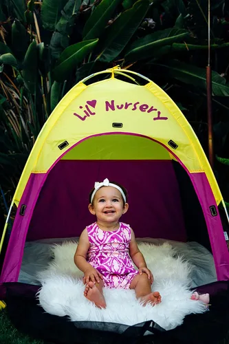 Miniatura 5 de Pacific Play Tents Lil Nursery Tienda., Púrpura/Amarillo