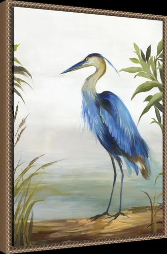 Miniatura 2 de Amanti Art Lienzo enmarcado para pared, 24 x 18 pulgadas, garza azul de Aimee Wilson, lienzo enmarcado para pared, obras de arte de animales