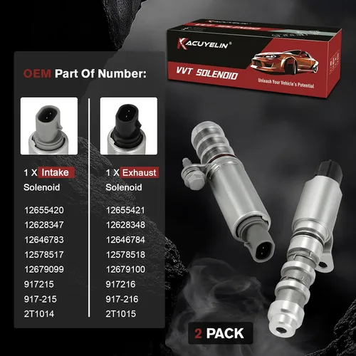 Miniatura 5 de 917215 917216 Válvula de control de aceite solenoide de sincronización de válvula variable VVT del motor Compatible con Chevy Equinox Cobalt Impala