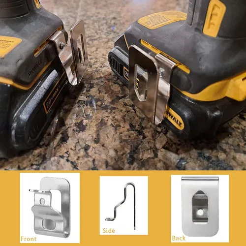 Miniatura 4 de Clips de cinturón para Dewalt, kit de gancho de repuesto para herramientas de taladro, compatible con Dewalt N268241 para herramientas eléctricas