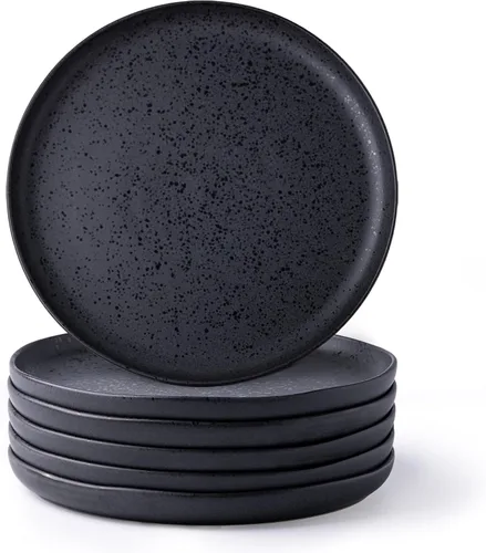 Miniatura 10 de AmorArc - Juego de platos de cena de 6 unidades, platos grandes de cerámica de 10.5 pulgadas para cocina, juego de platos de porcelana para cena