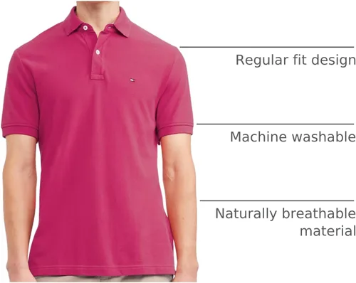 Miniatura 121 de Tommy Hilfiger Polo de piqué de algodón de manga corta para hombre en ajuste regular