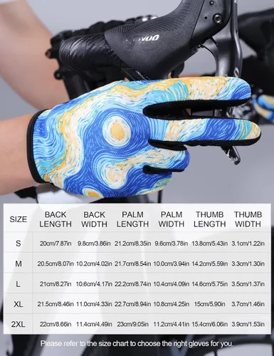 Miniatura 8 de INBIKE Guantes de ciclismo para hombres y mujeres, guantes de bicicleta transpirables con dedos completos, antideslizantes, pantalla táctil