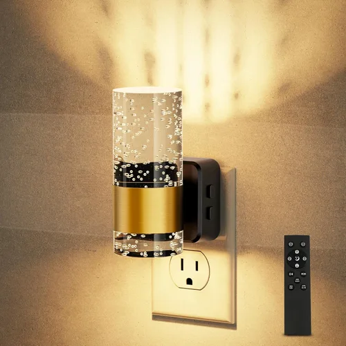 Miniatura 30 de JandCase Luz Nocturna de Vela, Luces Nocturnas que se Enchufan a la Pared, Blanco Suave 3000K, Brillo Ajustable 0-100LM, Sensor de Anochecer a