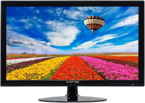 Sceptre Monitor LED delgado de 24 pulgadas 75Hz con altavoces integrados HDMI VGA, nuevo negro (E248W-19208A)