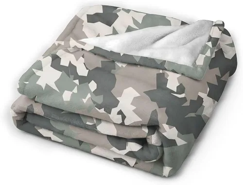 Miniatura 3 de Perinsto Camo Throw Blanket Ultra Soft Warm All Season Camouflage Decorative Fleece Blankets for Bed Chair Car Sofa Couch Bedroom 50"X40