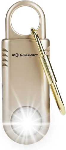 Miniatura 13 de 135dB recargable Mutual SOS Paging Personal Alarm Antideslizante Grip Llavero Sirena para Mujer. Linterna ultra brillante incorporada. Alertas