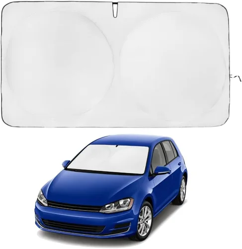 Miniatura 253 de Kinder Fluff Parasol para parabrisas Protección solar reflectante patentada para automóvil, certificado 99% de bloqueo UVR, interior fresco