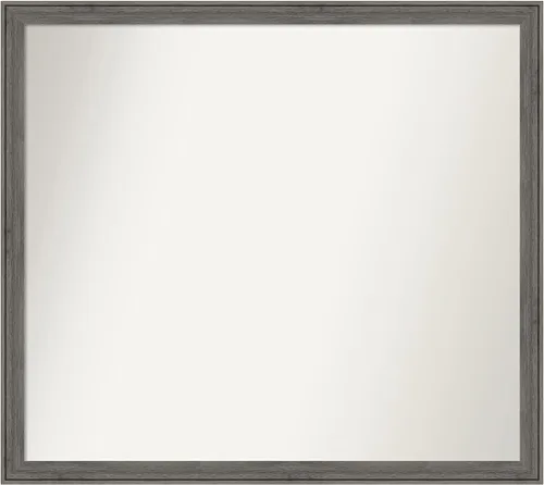Miniatura 169 de Amanti Art Espejo personalizado, espejo de baño gris plomo a rayas, espejo de pared o espejo de tocador de baño sobre el fregadero