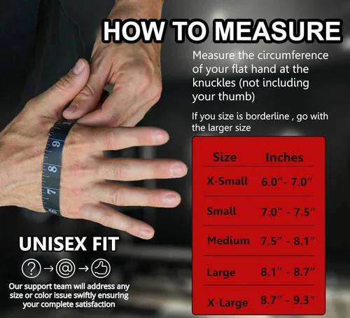 Miniatura 4 de FITNESS FORCE Guantes de entrenamiento transpirables para hombres y mujeres, guantes acolchados para levantamiento de pesas con protección completa