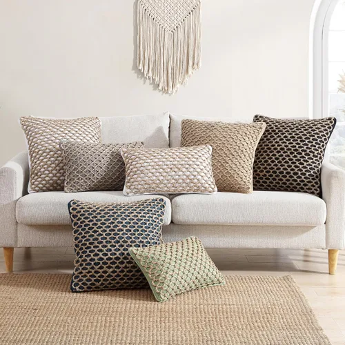 Miniatura 7 de Boho Living Jada Cojín Decorativo, Incluye Acento, Diseño Tejido Premium, Decoración de Sala de Estar, (1) Funda de Cojín de 20" x 20" con Relleno