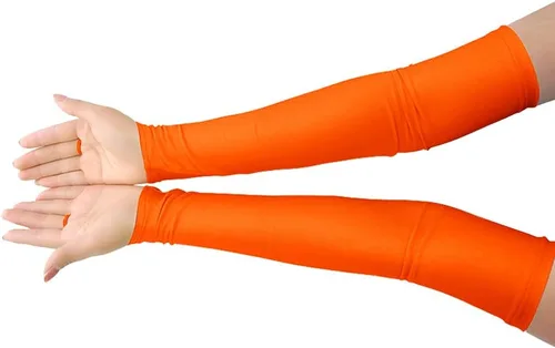Miniatura 7 de Shinningstar Guantes largos de elastano elástico sin dedos sobre el codo para niñas y niños adultos