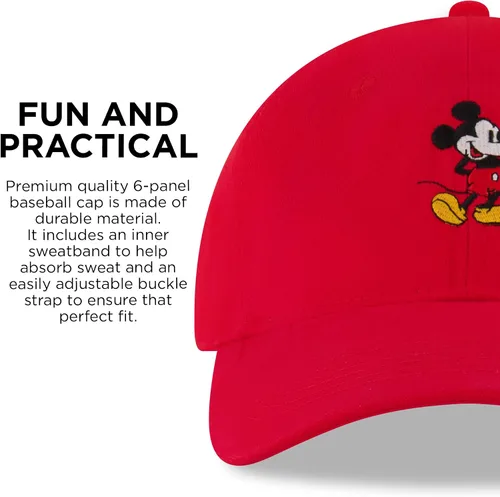 Miniatura 14 de Disney Gorra de béisbol para hombre, sombrero ajustable de Mickey Mouse para adultos