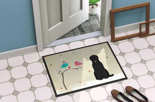 Miniatura 4 de Caroline's Treasures BB2498MAT - Felpudo de entre amigos, color negro, Russian Terrier de 18 x 27 pulgadas, para interiores y exteriores