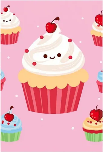 Miniatura 8 de Kits de pintura de diamantes para adultos, lindos cupcakes de taladro completo, pinturas de puntos de diamante, kits de arte de diamantes 5D