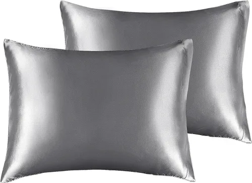 Miniatura 108 de Bedelite Funda de almohada de satén para el cuerpo, súper suave y refrescante, para el cabello y la piel, transpirable, sedosa y larga, 20 x 54 Rosa