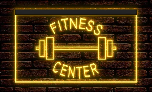 Miniatura 10 de 160034 - Letrero de neón con luz LED para gimnasio, sala de gimnasio, sala de gimnasio (12 x 8 pulgadas, 16 colores por control remoto)