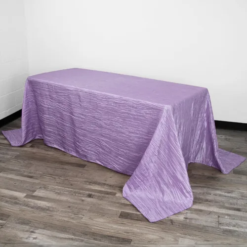 Miniatura 32 de YOUR CHAIR COVERS - Mantel Rectangular de Tafetán Arrugado de 90 x 132 Pulgadas - Azul Polvoriento, Manteles Rectangulares para Mesas Rectangulares