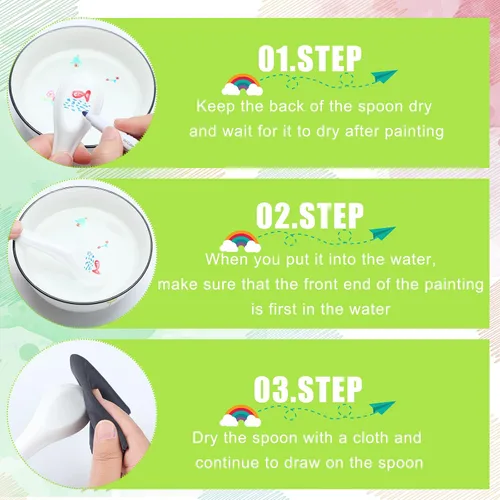 Miniatura 3 de Teling Paquete de 36 bolígrafos mágicos flotantes para niños, 12 colores, para crear marcadores de pintura al agua con toalla, arte de bricolaje
