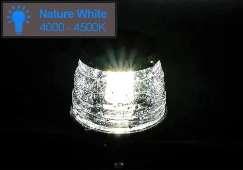 Miniatura 6 de MARINE SYSTEM Hecho 3-NM LED plegable de popa de barco luz de anclaje de barco de 360° para pontón y barco de pesca, 25 pulgadas, 12-24 V