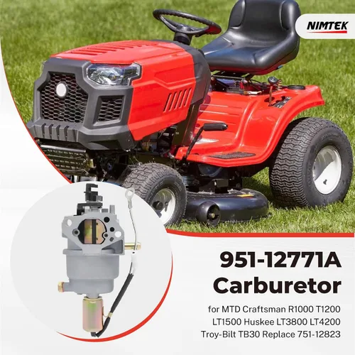 Miniatura 2 de NIMTEK 951-12771A Carburador con filtro de aire para MTD Craftsman R1000 T1200 T1000 LT1500 Huskee LT3800 LT4200 Troy-Bilt TB30 TB30R TB42 Yard-Man
