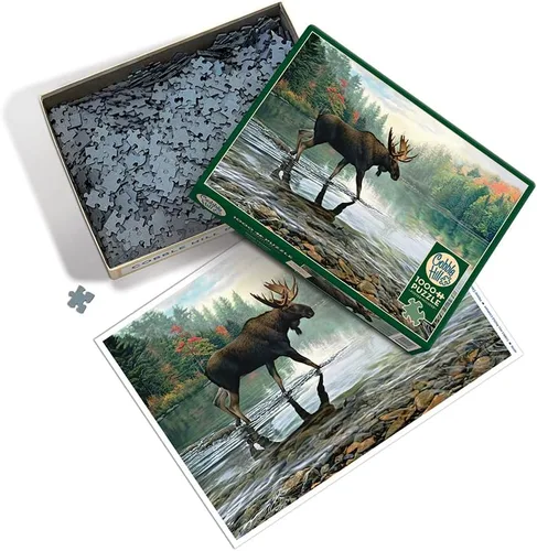 Miniatura 2 de Cobble Hill - Rompecabezas de 1000 piezas - Moose Crossing - Póster de muestra incluido